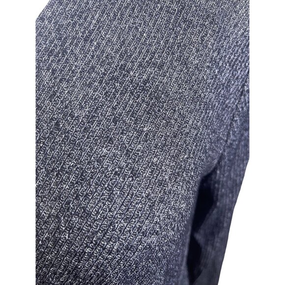 Everleigh Pullover Blouse Faux Wrap Medium Black Heather  Solid - Picture 5 of 8